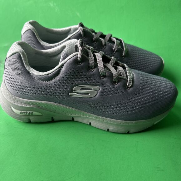 Skechers Arch Fit Air Cooled Lace Up Comfy Wave Women Running Trainer Sneakers - Picture 1 of 5